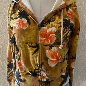 Lucky Brand Tropical Jacket Hoodie XS